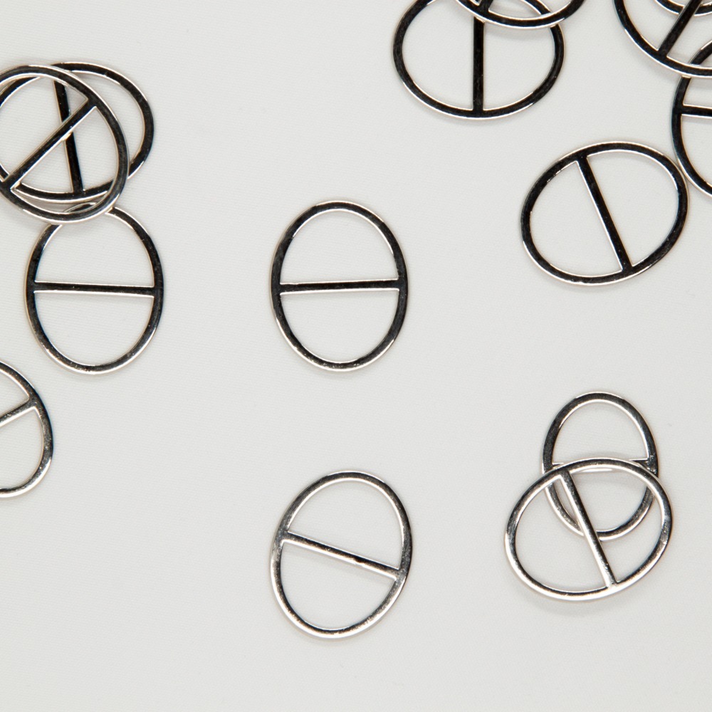 ZP3146-21-OVMetal slider for strap 21 mm